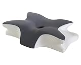 Medeuo Cervical Neck Pillow for Pain Relief - Ergonomic Memory Foam Pillow ，Cooling Breathable Cover for All Sleeping Positions Gray