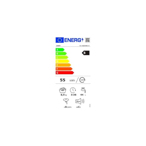 CANDY Lave linge frontal 8 kg essorage 1400 trmin CS1482DWB4 - vue 6