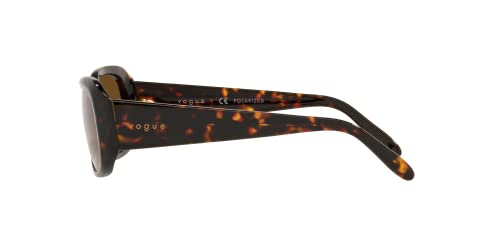 Vogue Eyewear Woman Sunglasses Dark Havana Frame, Polar Brown Gradient Lenses, 55MM2
