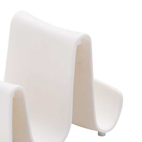 Descanso de tampa, suporte de tampa de pote de plástico tipo ondulação, economia de espaço e suporte