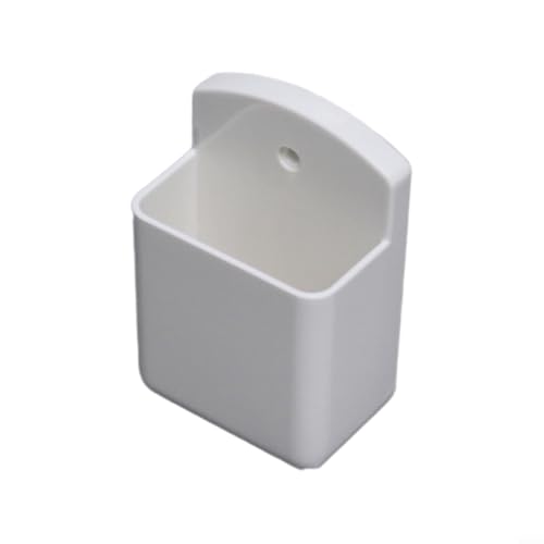 Support mural pour télécommande de climatiseur, organiseur de rangement pour télécommande TV en plastique ABS, support blanc peu encombrant avec petite étagère (blanc)