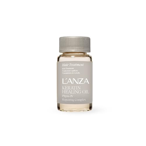 L'ANZA Keratin Healing Oil Hair Treatment, Hair Oil Revives & Nourishes Dry Damaged Hair & Scalp, Sulfate Free with Phyto IV Complex, Cruelty Free Volumizing Hair Care with UV Protection
