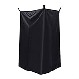 MoSundi Outdoor Wickelabdeckung für Yacht und Strand, tragbare Umkleidekabine mit Aufbewahrungstasche, 210D Oxford-Tuch, 77 x 69 x 183 cm, Schwarz