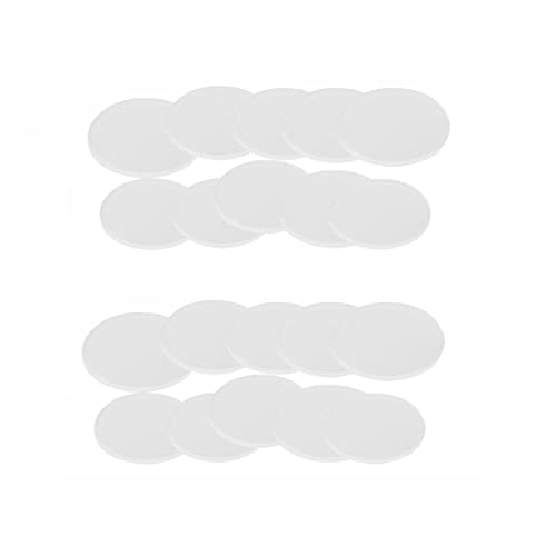 XMRISE White Round Silicone Rubber Gaskets Silicone Flat Seal Washer Solid Pads Translucent Thickness 2mm,Dia.2.8 inches/70 mm