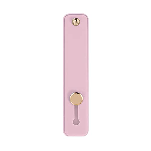 Soporte Universal para Teléfono Móvil, Silicona, Agarre Trasero Dedos, Compatible Universal (Rosa)
