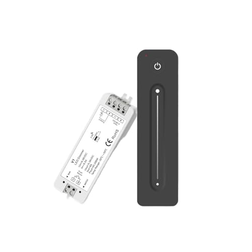 V1 DC 5V/12V/24V 8A PWM ���C�����X LED �����R���g���[���X�C�b�` + �^�b�`�����R�����m�N�� COB 5050 3528 ���� LED ���C�g�X�g���b�v(V1-R11)
