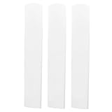 SUPVOX 3pcs Resin Clarinet Reeds: Stable Sound for B Flat Clarinet Replacement - Easy to Use and Carry, Transparent