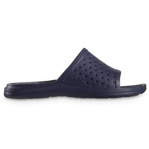 Image of Totes Men's Everywear Slide Sandals Lightweight Waterproof Comfort Slides with Cushioned Footbed for Pool, Beach & Everyday Wear