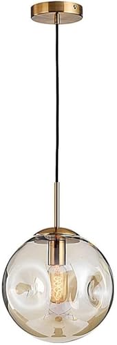 Lustre concave fumé soufflé à la main pour une chambre d'hôtel chic