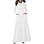 Women Turtleneck Maxi Sweatshirt White Dress