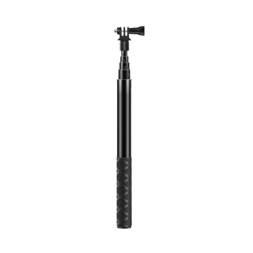 Monopode rétractable pour perche selfie 110cm avec base stable et vis adaptateur