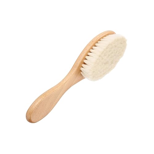 SOESFOUFU Beard Cleaning Brush Mustache Brush Shaving Brush Men's Beard Care Wool Brush Face Baby Shower Brush