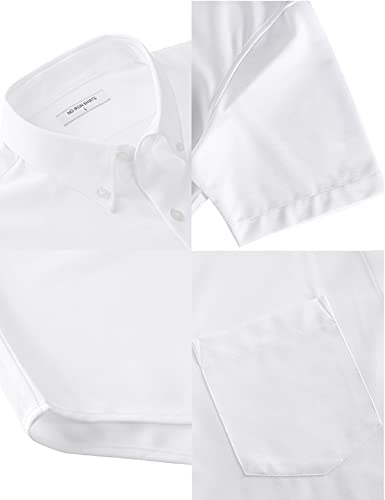 Duerfusa ワイシャツ 半袖 春夏 形態安定 ノンアイロン ドライ ストレッチ シャツ 吸水速乾 メンズ ビジネス Yシャツ ボタンダウン 無地 ストライプ の商品画像 5