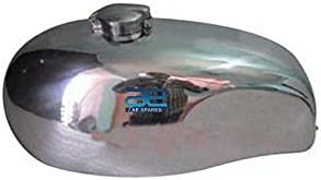 AEspares Ducati 750 GT - Tanque de gasolina de gasolina de 4 galones de acero cromado + tapa Monza