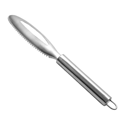 Fish Scaler - Fish Scaler with Hanging Hole | Stainless Steel Fish Scale Remover | Fish Scaling Tool | Fish Skin Rasps | Fish Peel Scraper | Fish Scale Scraper