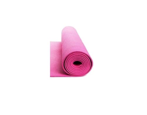 Image of 4MM Thick, Light Weight with Anti-Slip Dual Side Embossed Yoga Mat For Men and Women (Pink, 4 MM)