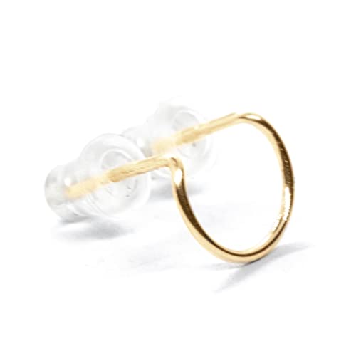 Double-Lobe-Circle-Piercing-Multiple-Round-Earring-2-Hole-Stud-Hoop-Post-Ear-Jewelry