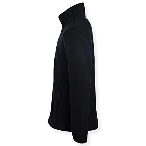 Swiss Alps Kids Boy's Full Zip Polar Fleece Jacket, Ultra Soft, Warm, Comfortable Fabric With Zippered Hand Pockets - Black, Size 18 #TOP1