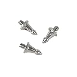 GERMAN TACTICAL SYSTEMS Stativ-Spikes, 40 mm Länge, 20 kg Tragkraft, Silber