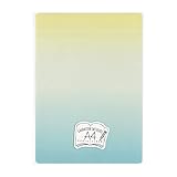 共栄プラスチック グラデーション したじき A4判【レモンイエロー/ターコイズグリーン】 GS-A4-02