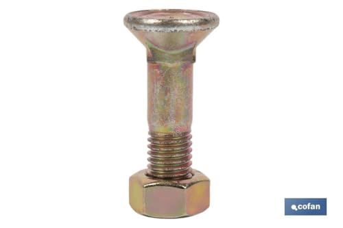 Schraube DIN-608/934 C-8.8 M-10X30 bichromatiert, Box mit 100 Stück, hohe Festigkeit und Haltbarkeit, ideal für Metallanwendungen.