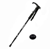 Hikehobby® Antishock With Handle Trekking Walking Hiking Stick Pole(Black)