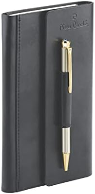 Pierre Cardin Business Gift Set Box Pack | Comfortable Grip | Set of Ball Pen & A Black Diary | Smudge Free, Smooth Refillable Pen | Ideal For Gifting | Blue Ink, Pack Of 1
