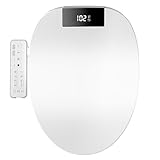Asiento de inodoro para bidé con control remoto, asiento de inodoro alargado...