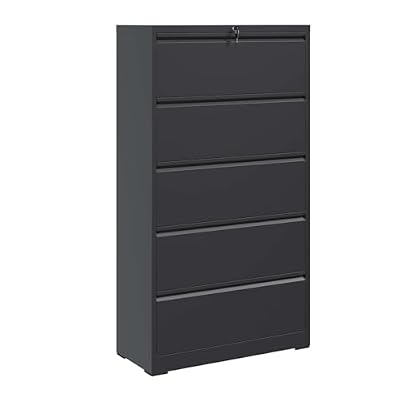 5 Drawer Metal Lateral File Cabinet with Lock for Home Office