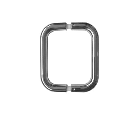 Ironmongery Solutions® Stainless Steel 19mm D Shape Pull Handles Back to Back Fixing for Commercial & Residential Doors Fixings Included (Polished Stainless Steel, 425x19mm)