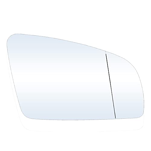 STZYY Cristal de Espejo retrovisor para Audi A3/S3 2004-2008 A4/S4 2001-2008 A6/S6 2005-2008, Calefactado Izquierdo y Derecho con Placa Posterior Cristal De Retrovisor Cover