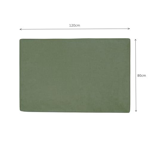 POKAR Bezüge für Palettenkissen Palettenauflagen Palettenmöbel Palettensofa, Sitzkissen 120x80, Grün
