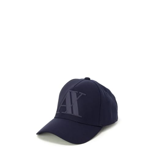 Armani Exchange Rubber Logo AX Cap Gorra de béisbol para Hombre, Azul (Navy - Navy 37735), …