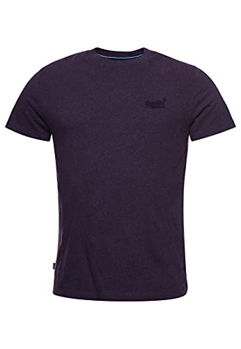 Superdry Men's Vintage Logo Emb Tee T-Shirt, Rich Purple Marl, XL