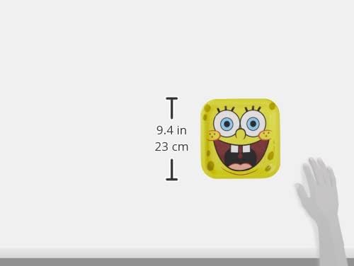 SpongeBob SquarePants Square Paper Dinner Plates - 9" x 9" (8 Pcs) - Multicolor Disposable Tableware for Kids-Themed Parties & Events - Image 8
