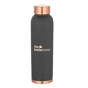 The Better Home 1000 Copper Water Bottle (900ml) | 100% Pure Copper Bottle | BPA Free & Non Toxic Water Bottle with Anti…