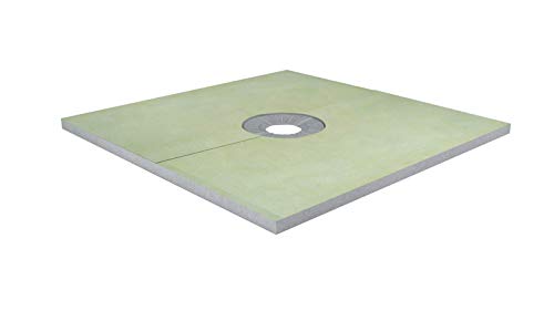 Kit de Ducha Impermeable 48"x48" Centro Sin Cubierta de Drenaje | Sistema Completo con Bandeja Pre-Drenada Impermeable miniatura 2