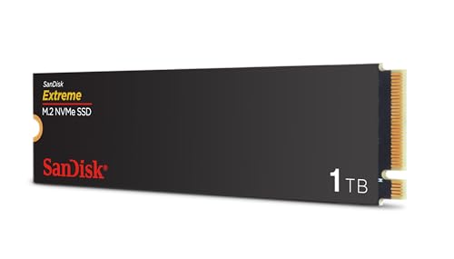 Image of SanDisk 1TB Extreme M.2 NVMe SSD - PCIe Gen 4.0, Up to 5,150 MB /s - Internal Solid State Drive - SDSSDX3N-1T00-G26