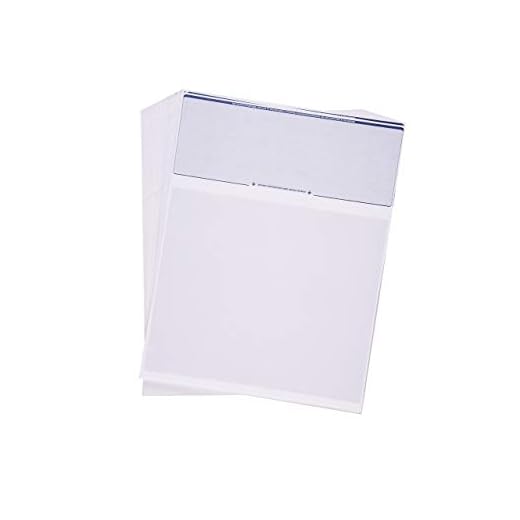 CheckOMatic Computer Check Paper - 100 Pack - Top Blank Stock Checks - Security Features & Laser Printer Compatible - Blue Diamond