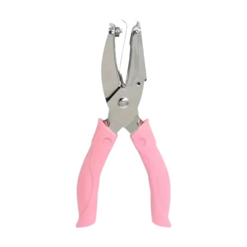 UxicRuya Perforatrice per Carta a Foro Singolo, Resistente, Ad Alte Prestazioni, Portatile, in Metallo con Maniglia, per Scrapbooking, Ufficio, Cartone, Notebo, Round Da 1.5 Mm