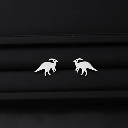 FAADBUK Parasaurolophus Dinosaur Stud Earrings Dinosaur Earrings Dinosaur Lover Gift3