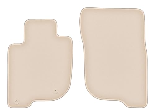Tapis de voiture Mitsubishi L200 V Champ beige en velours pour les sièges avant