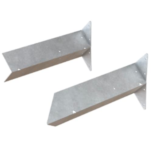 Image of [FIXINGS DIRECT] 8 Pack Of Heavy Duty Arris Rail Brackets (Securing Arris Rails To Posts) - 300mm, 225mm & 100mm