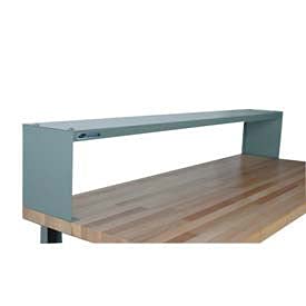 4-5ES Steel Raised Shelf for 60" Workbenches, Gray, 60" Length, 10" Width, 12" Height