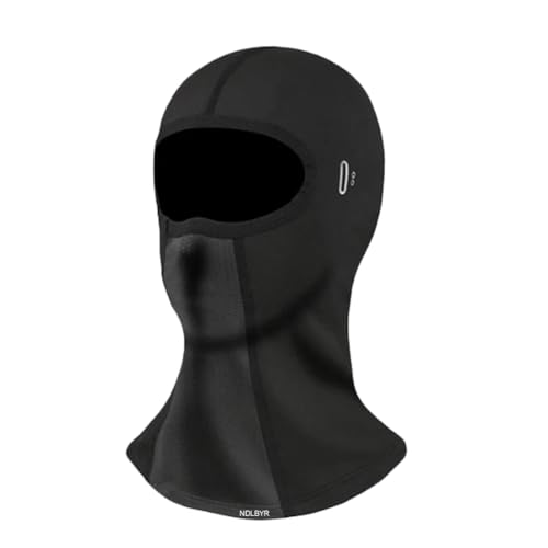 Cubierta De Máscara Facial Completa A Prueba De Viento Para Deportes Al Aire Libre Seda De Hielo Transpirable Shiesty Enfriamiento Protección UV Delgada Para Hombres Y Mujeres(Black,Long with Holes)