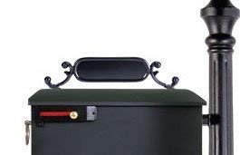 Decorative Mailbox Address Number Plate | Gsi Williamsburg Mailbox Address Plate, Style 1 (Charleston) | Decorative Mailbox Plate | Aluminum Cast Flat Black With Hardware | Numbers Sold Separately #TOP3