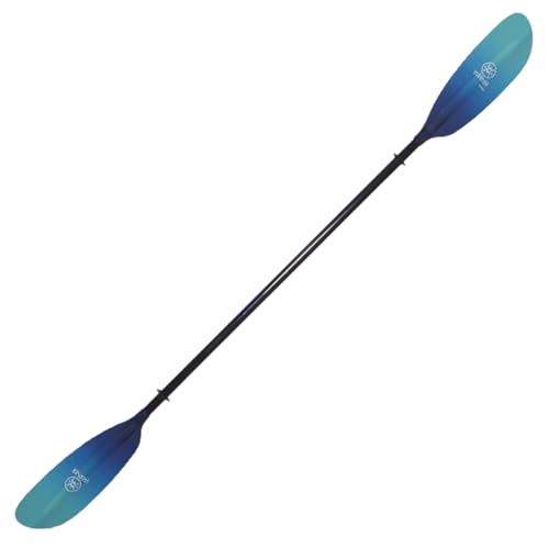 Werner Paddles Camano 2 Piece Straight Shaft Kayak Paddle - Lightweight Fiberglass Paddle for Touring & Recreation - Gradient: Abyss - 230 cm (Standard Shaft Diameter)