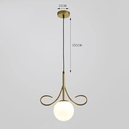 Lámpara de araña LED dorada posmoderna para iluminación interior de pasillos 3