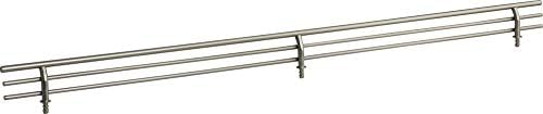 Hardware Resources SF23 Heavy Duty 23"Wide Steel Wire Shoe Fence/Rail for Shoe Racks and Shelves - Satin Nickel