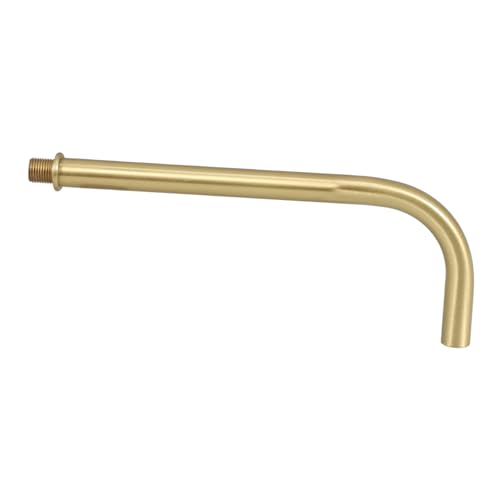 Brazo de extensión M10 en latón macizo con tubo curvo ajustable para aplique